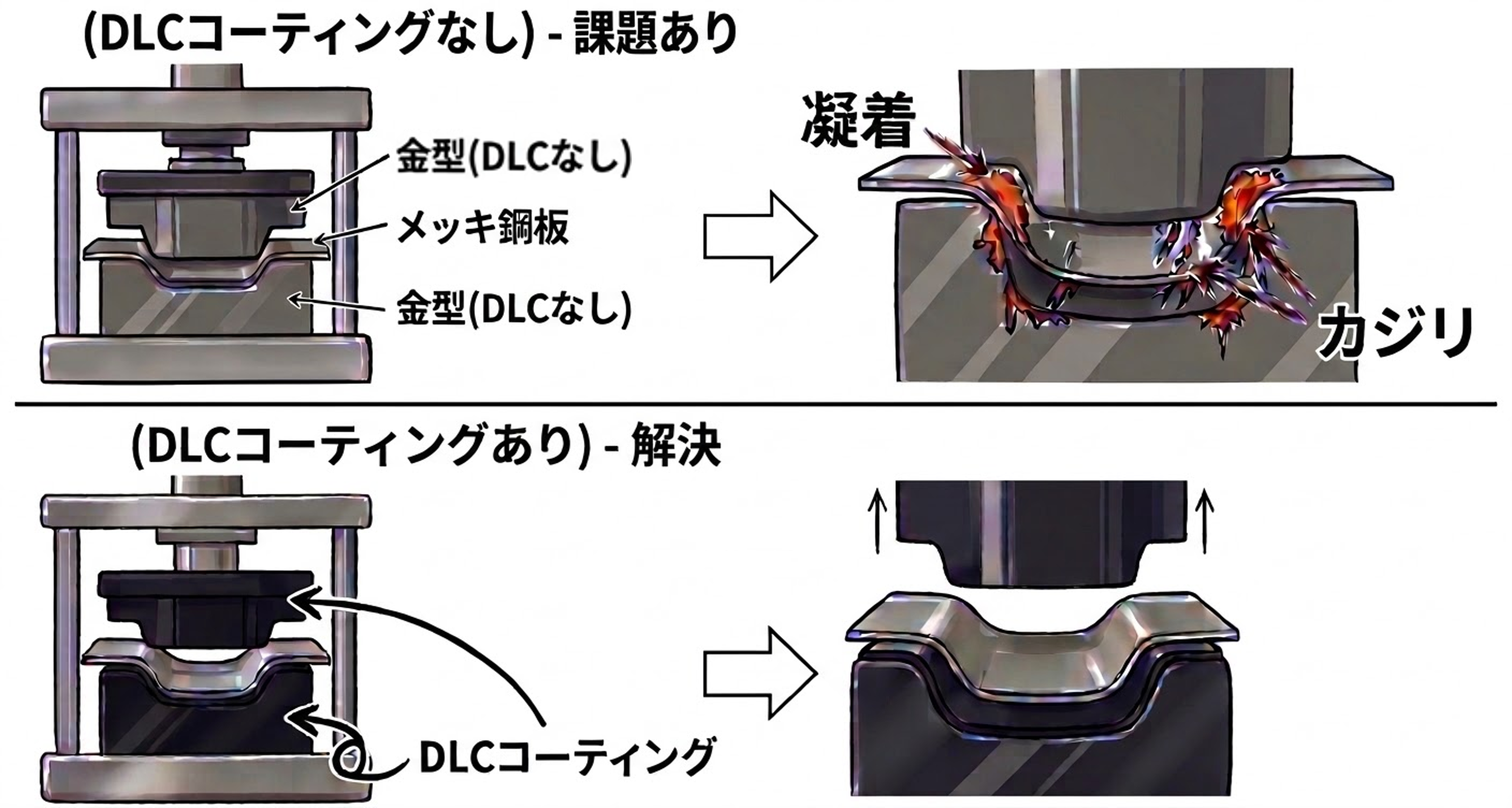 メッキ製品の加工