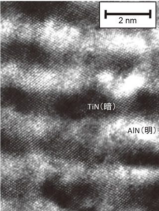 「真空アーク放電（アーク）式」PVD装置の模式図